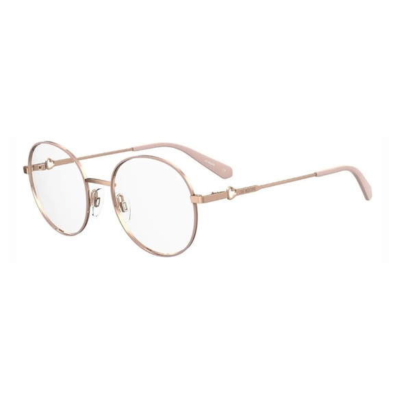 New Kids Moschino Love Eyeglasses MOL617/TN 0PY3 00 Nude Brown/Copper Gold 51mm